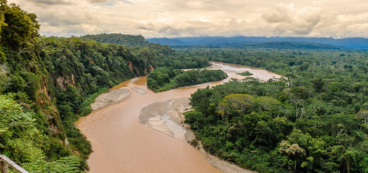 Schöner Ausblick auf den Rio Anzú