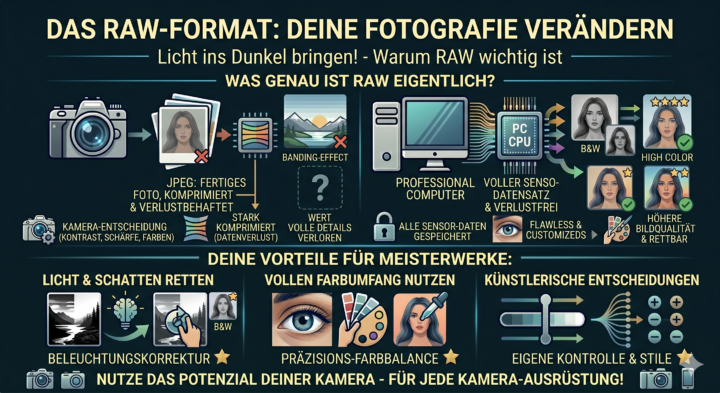 Symbolische Darstellung des RAW-Formats