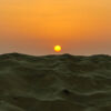 Sonnenuntergang am Rande der Wüste Thar