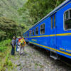 Zug, zum Fuße des Macchu Picchu