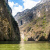 Der Cañón del Sumidero (span. sumidero „Gully“, „Abflussgraben“)