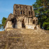 Der Blätterkreuztempel. Ruinen von Palenque, einer ehemaligen Mayametropole.