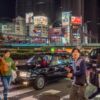 Straßen rund um den Cinecity Square, Shinjuku, Tokyo - Japan