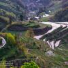 Reisterrasseen bei Yunhe, Lishui, Zhejiang, China Reisterrasseen bei Yunhe, Lishui, Zhejiang, China
