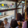 Fahrt in einer hongkonger Strassenbahn