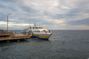 Warten auf die Rückfahrt